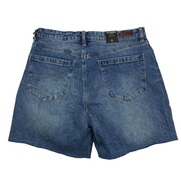 Blank NYC The Warren Jean Shorts Cut Off Button Fly Denim Stretch NWT Womens 31 - Picture 3 of 8